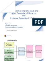 Finnish Education System and Inclusive Practices