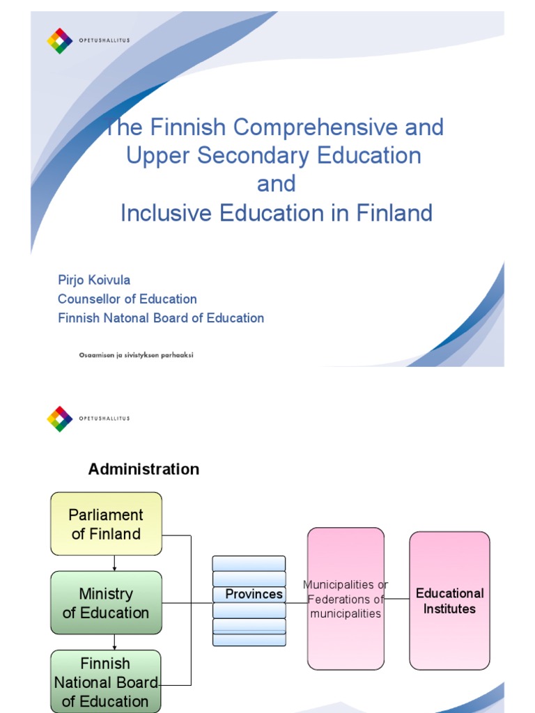 Inclusive Education in Finland PDF Curriculum Teachers