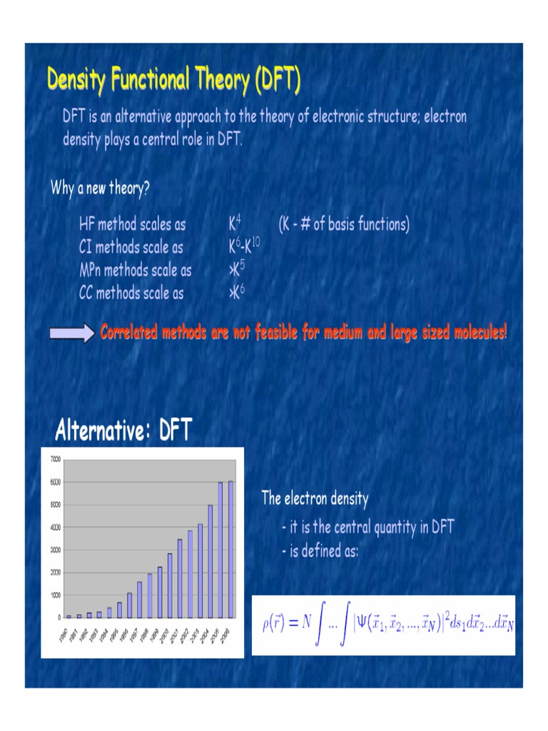 Density Functional Theory (DFT) | PDF | Density Functional Theory ...