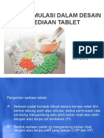 Preformulasi Dalam Desain Sediaan Tablet