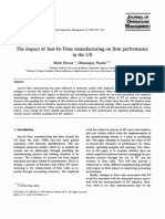 The impact of JIT on firm performance in USA