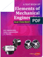 Elements of Mechanical Engineering by K.R. Gopalkrishna