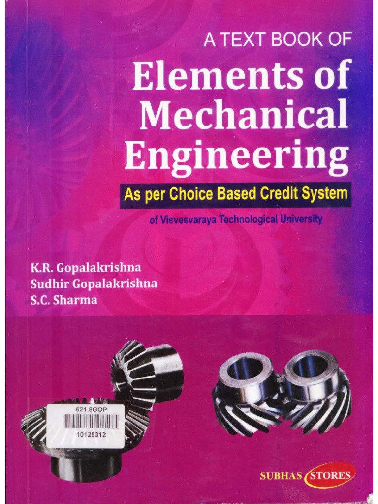 ELEMENTS OF MECHANICAL ENGINEERING 1ST SEM PDF 2024 visual data 3