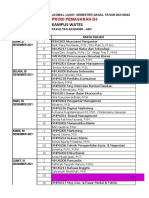 Jadwal Uas Sem. Gasal 21-22 D4 Pemasaran