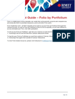 RMIT Student Guide - Folio by Portfolium