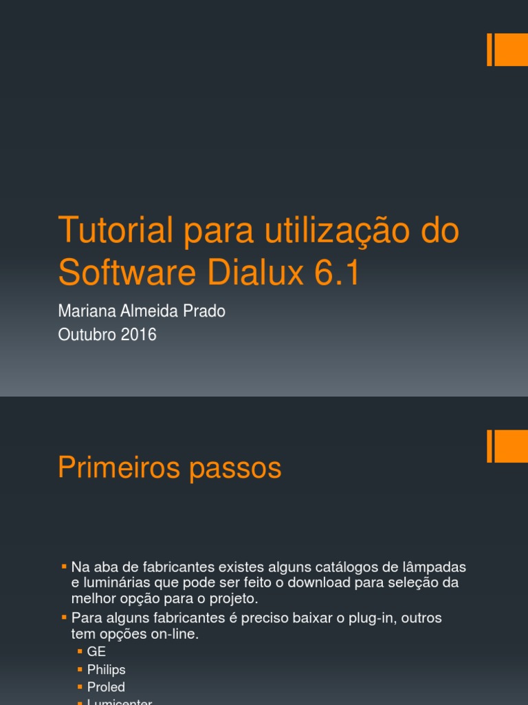 Tutorial Dialux 6.1: Passo a Passo Completo | PDF
