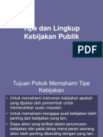 4b. Tipe Kebijakan Publik