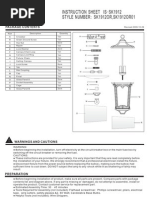 Instruction Sheet Is Sk1912 - STYLE NUMBER SK1912OR, SK1912OR01