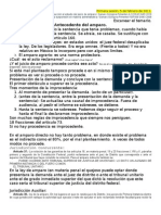 Elaborando Resumen de Practica Forense de Amparo