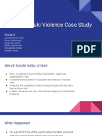 Maruti Suzuki Violence Case Study: Group-4