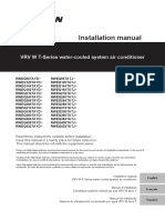 Installation Manual: VRV W T-Series Water-Cooled System Air Conditioner