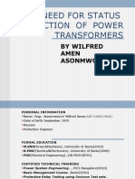 The Need For Status Prediction of Power Transformers