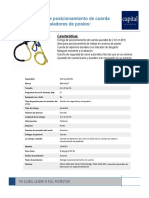 Ficha Técnica Correa de Poscionamiento para Ascenso de Postes