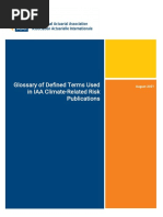 Glossary of Defined Terms Used in IAA Climate-Related Risk Publications