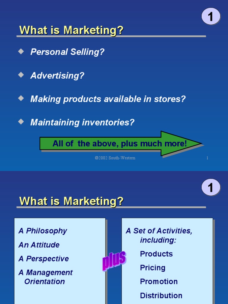 What Is Marketing? PDF Marketing Sales