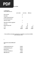 Task Performance - Managerial Accounting