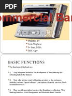 Commercial Banks: Prepared by Jerin Varghese 3 Sem, MBA IMK Alpy