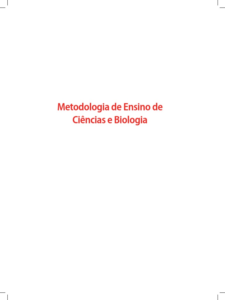 Metodologia Do Ensino de Ciências e Biologia | PDF | Science | Conhecimento