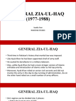 General Zia-Ul-Haq (1977-1988) : Saadia Toor Pakistan Studies