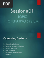 Session#01: Topic: Operating System