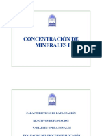 CURSO DE CONCENTRACIÓN DE MINERALES  I 