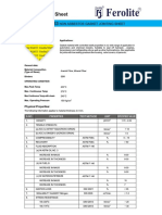 Non Asbestos Gasket Jointing Sheet Technical Data