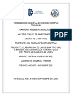 Tecnológico Nacional de México Campus Tehuacán proyecto elaboración bebida vino naranja limón