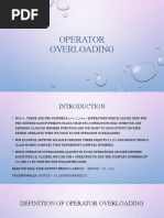 Operator Overloading