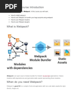 Webpack - Course Introduction: Webpack Is An Open Source Module Bundler For Modern