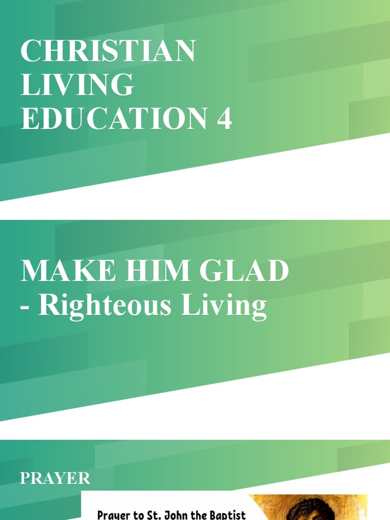 Christian Living Education 4 | PDF