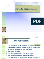 Estructura Del Macizo Rocoso: Uni - Figmm-Cftm Pagina #1