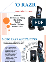 Moto Razr: Got Best Presentation in Class