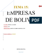 Empresas de Bolivia