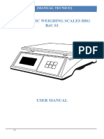 USER MANUAL FOR ELECTRONIC WEIGHING SCALES