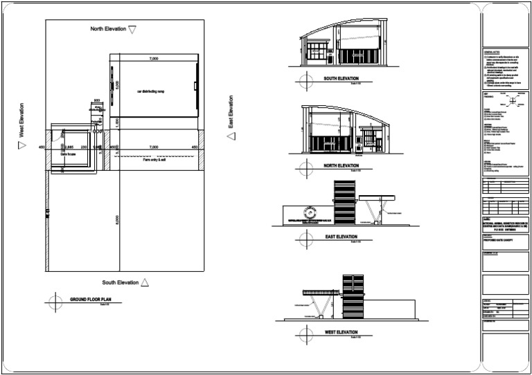 Gate Canopy WD | PDF | Concrete | Building Technology