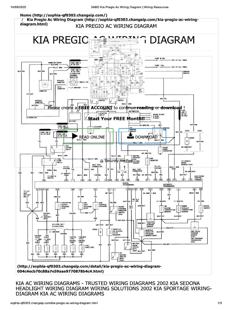 5ABD Kia Pregio Ac Wiring Diagram Wiring Resources PDF