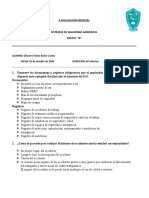 Documentos y registros obligatorios SSO, informes de accidentes, definición Sistema Nacional Gestión SSO