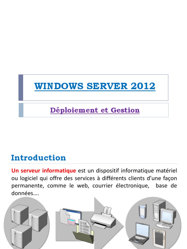 Déploiement de Windows Server 2012 | PDF | Cloud computing | Serveur ...