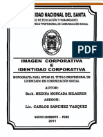 Universidad Nacional Del Santa: Imagen Corporativa Identidad Corporativa