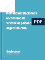 Mortalidad Relacionada Al Consumo de Sustancias Psicoactivas Argentina 2016