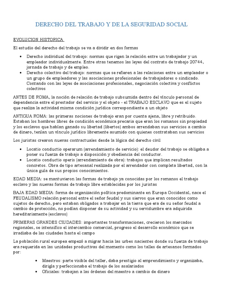 Derecho Del Trabajo y de La Seguridad Social | PDF | Derecho laboral ...