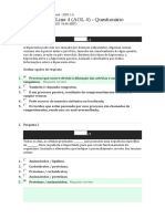 Avaliação On-Line 4 (AOL 4) - Questionário de Patologia Geral