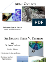 General Zoology: Sir Eugene Peter V. Patricio