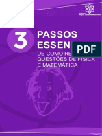 FISICA E MATEMÁTICA Ebook - 3 PASSOS ESSENCIAIS DE COMO RESOLVER QUESTÃ - ES DE FÃ - TICA 1.0