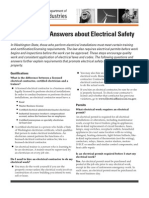 Questions and Answers About Electrical Safety: Qualifications