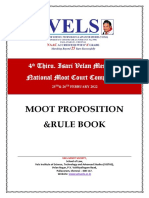 Moot Proposition &rule Book: 4 Thiru. Isari Velan Memorial National Moot Court Competition