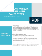Care of Orthopedic Patients With Baker Cysts