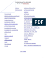 A320 Normal Procedures: Last Updated