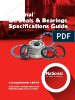 National Oil Seals and Bearings Specifications