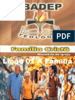 CAPÍTULO 01 DO LIVRO FAMÍLIA CRISTÃ